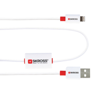Skross Buzz Chargeân Sync Alarm USB-A 2.0 til Lightning - 1 m